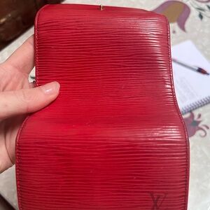 Louis Vuitton Red Textured Women's Bag
